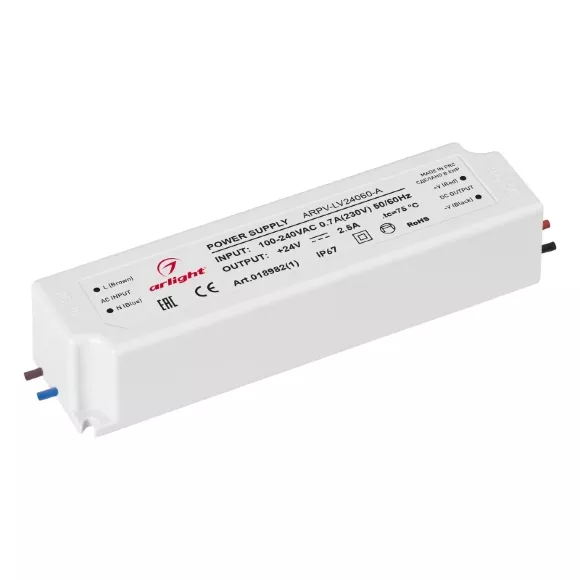 Блок питания Arlight ARPV-LV24060-A (24V, 2.5A, 60W) 018982(1) Блок питания Arlight ARPV-LV24060-A (24V, 2.5A, 60W) 018982(1)