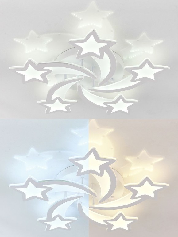 Потолочная светодиодная люстра с пультом управления Natali Kovaltseva Star LED LAMPS 81213