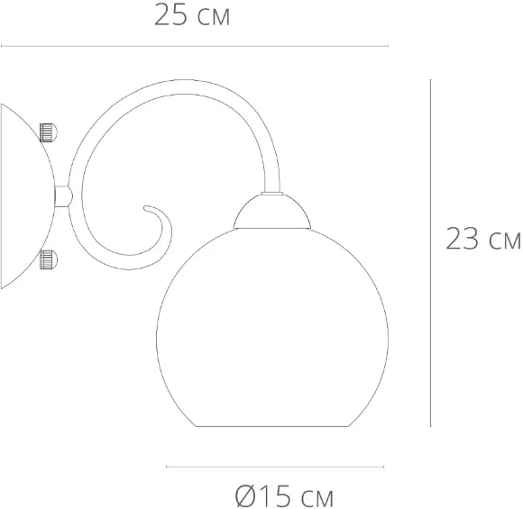 Бра Arte Lamp A9317AP-1AB Бра Arte Lamp A9317AP-1AB