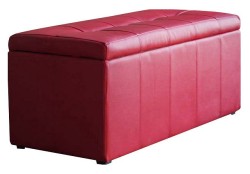 Банкетка-сундук Лонг красная DRB_13118