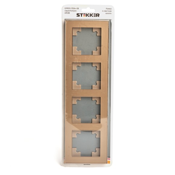 Рамка 4-местная Stekker Катрин GFR00-7004-08 49038