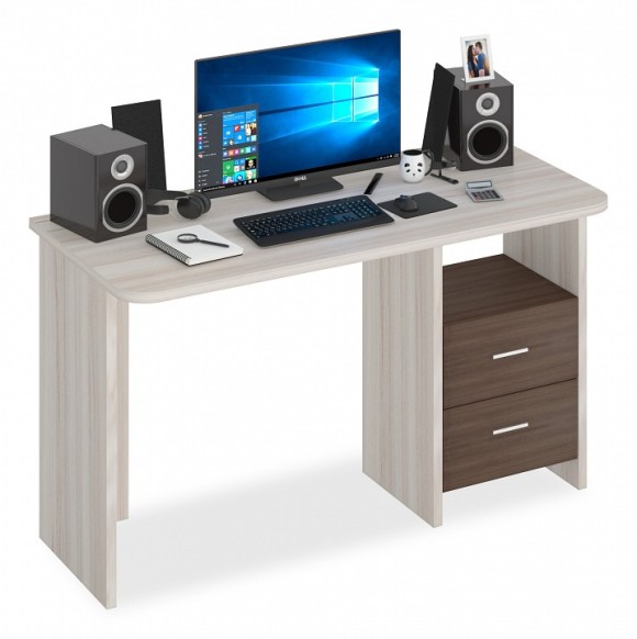 Стол письменный Домино Lite СКЛ-Прям130Р MER_SKL-Pryam130R_KSH