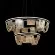 Подвесная люстра LED4U L7706-800-460 BK, Черный, Белый, От теплого до холодного, крупный план