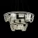 Подвесная люстра LED4U L7706-800-460 BK, Черный, Белый, От теплого до холодного, декоративные элементы крупным планом