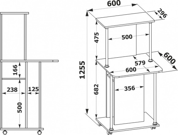 Стол компьютерный КСТ-12 SK_00-00015985