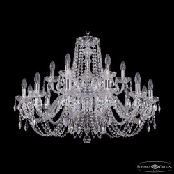Подвесная люстра Bohemia Ivele Crystal 1402/12+6/300/2d Ni