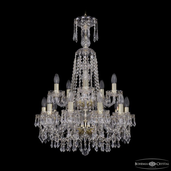 Подвесная люстра Bohemia Ivele Crystal 1403/10+5/195/XL-84/2d G