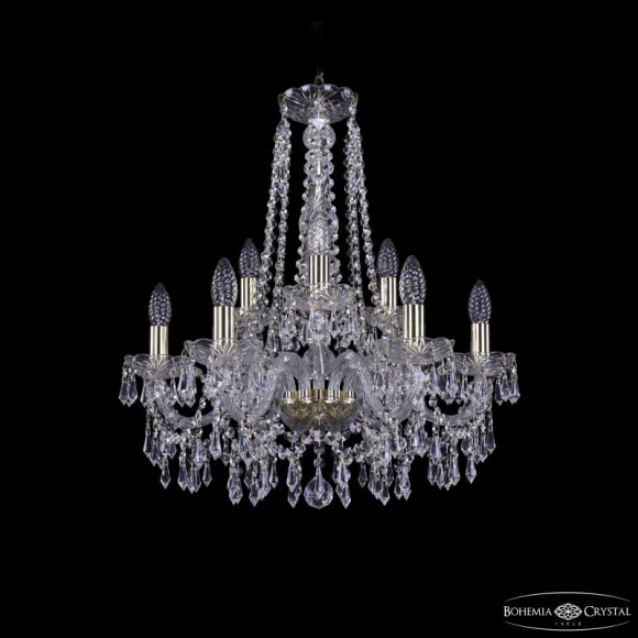Подвесная люстра Bohemia Ivele Crystal 1403/6+3/195/h-60 G
