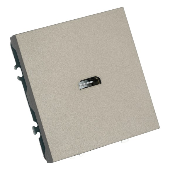 Розетка HDMI 2.0 Type A (механизм) Stekker Эмили RST00-5118-09 антрацит soft touch 50168