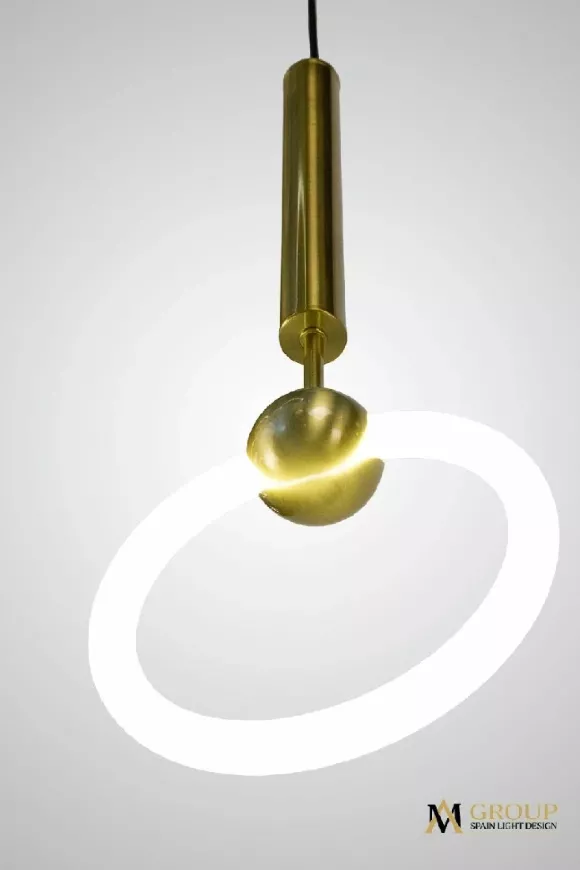 Подвесной светильник AM Group AM453 D200 GOLD, Золото, Белый, Нейтральный белый Подвесной светильник AM Group AM453 D200 GOLD, Золото, Белый, Нейтральный белый