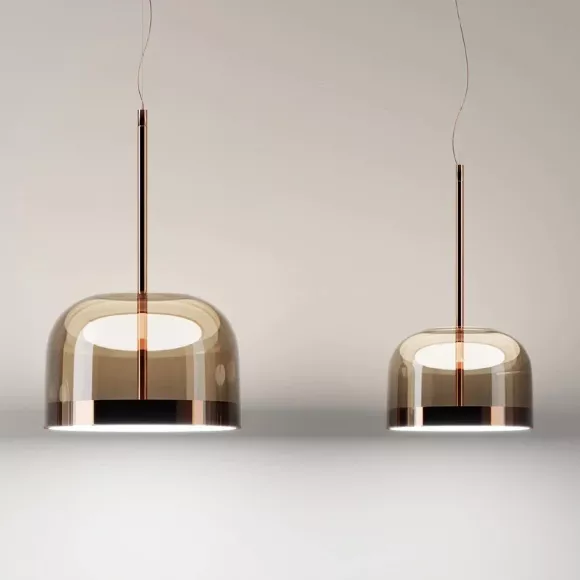 Подвесной светильник DeLight Collection Equatore 9705P/L amber/copper, Медь, Янтарный, Теплый белый, крупный план Подвесной светильник DeLight Collection Equatore 9705P/L amber/copper, Медь, Янтарный, Теплый белый, крупный план