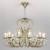 Подвесная люстра Eurosvet Alda 3305/12 латунь/прозрачный хрусталь Strotskis a072112