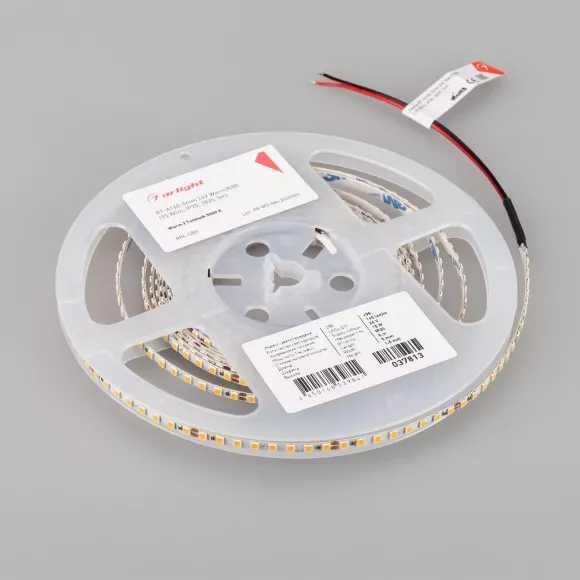 Светодиодная лента Arlight RT-A160-5mm 24V Warm3000 (15 W/m, IP20, 2835, 5m) 037813 Светодиодная лента Arlight RT-A160-5mm 24V Warm3000 (15 W/m, IP20, 2835, 5m) 037813
