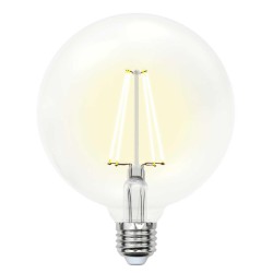 Лампа светодиодная филаментная (UL-00004861) Uniel E27 15W 4000K прозрачная LED-G125-15W/4000K/E27/CL PLS02WH