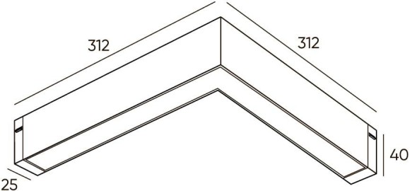 Трековый светодиодный светильник Denkirs Smart Linear DK8014-BK