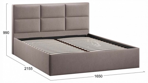 Кровать двуспальная Стелла с ПМ Тип 1 TRI_257370