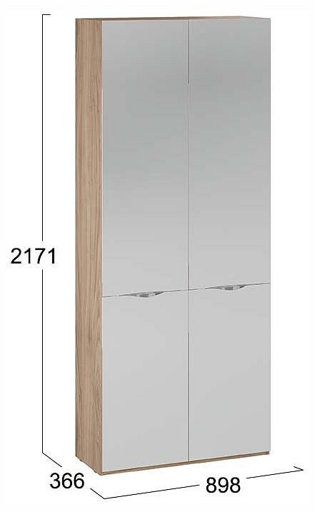 Шкаф платяной Глосс СМ-319.07.014 TRI_264495