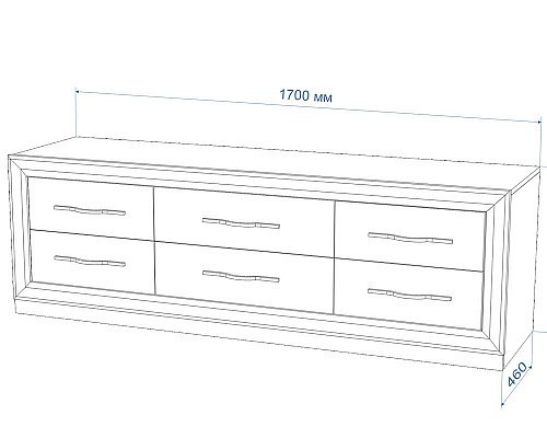 Тумба под ТВ Нобиле КАЯ170 MER_KAYA170-SHKr