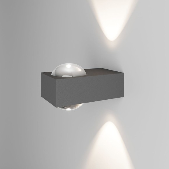 Уличный настенный светильник Elektrostandard Lenses серый 35191/W 4690389216459 a070452