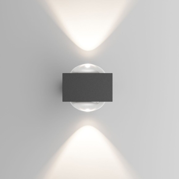 Уличный настенный светильник Elektrostandard Lenses серый 35191/W 4690389216459 a070452