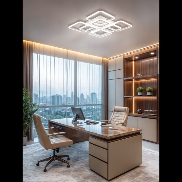 Потолочная люстра с пультом управления Natali Kovaltseva Spektr LED LAMPS 81108/4C