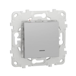 Переключатель одноклавишный перекрестный с подсветкой Schneider Electric Unica New NU520530N
