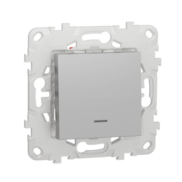 Переключатель одноклавишный перекрестный с подсветкой Schneider Electric Unica New NU520530N