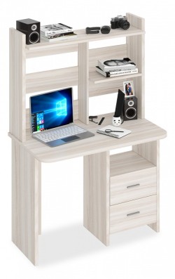 Стол компьютерный Домино Lite СКЛ-Прям100Р+НКЛ-100 MER_SKL-Pryam100R-NKL-100_K