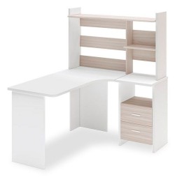 Стол компьютерный Домино Lite СКЛ-Угл130+НКЛ-120 БЕК ПРАВ MER_SKL-Ugl130_NKL-120_BEK_PRAV