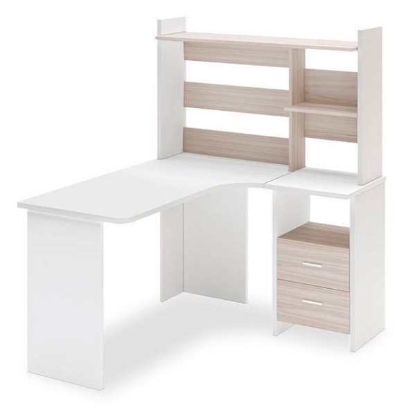 Стол компьютерный Домино Lite СКЛ-Угл130+НКЛ-120 БЕК ПРАВ MER_SKL-Ugl130_NKL-120_BEK_PRAV