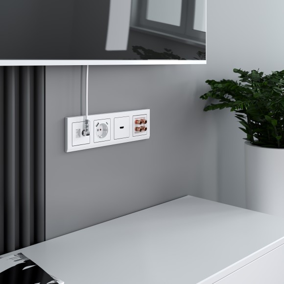 Розетка ТВ+Ethernet Werkel 4690389174414 W1181301