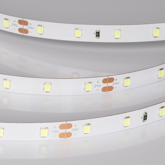 Светодиодная лента Arlight RT-A60-8mm 24V Ice Blue (4.8 W/m, IP20, 5m) 055376