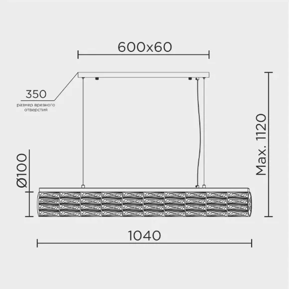 Подвесной светильник Modelux ML.342.1040 CR