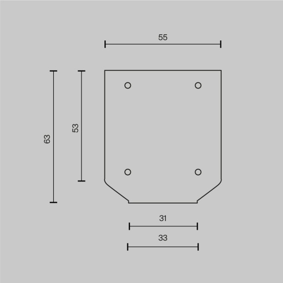 Заглушка торцевая к профилю, 2шт Maytoni Technical TRA034MPEC-21S(N)