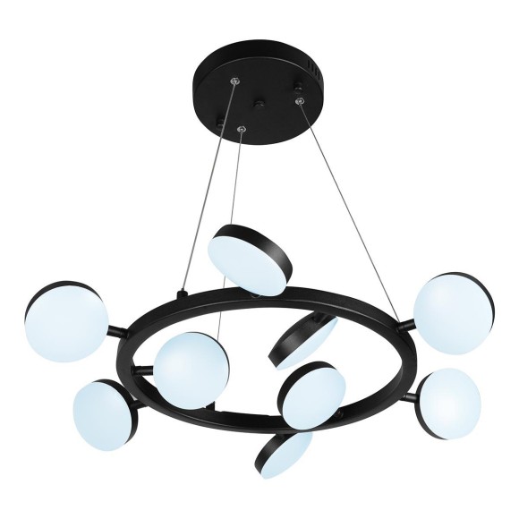 Подвесная светодиодная люстра с пультом управления iLedex Totes FS-016-D9 63W BK