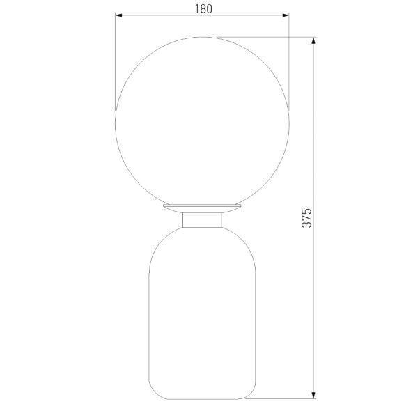 Настольная лампа Eurosvet Bubble 01197/1 латунь a060938