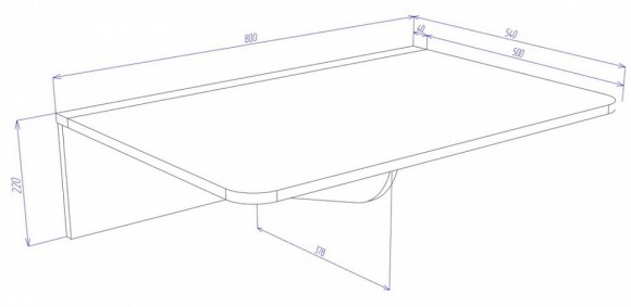 Стол компьютерный Cross MER_StT7_K