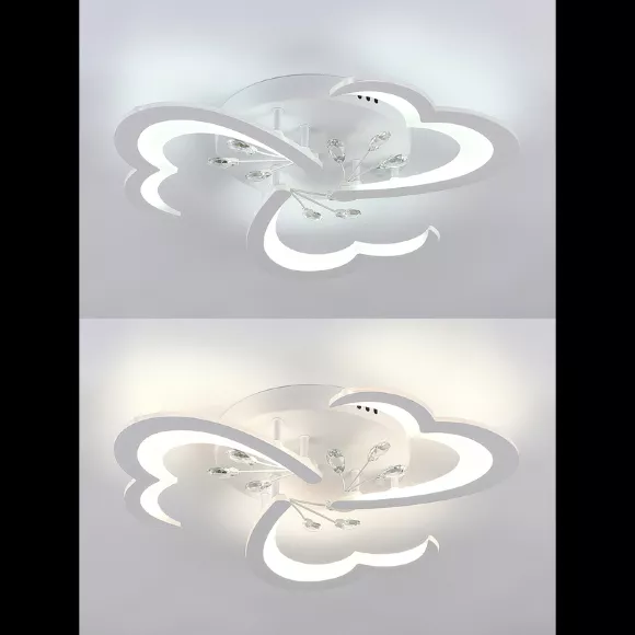 Потолочная люстра Natali Kovaltseva Core LED LAMPS 81120/3C, Белый, От теплого до холодного, Металл