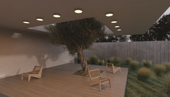 Уличный потолочный светильник Maytoni Zon IP O431CL-L30B3K