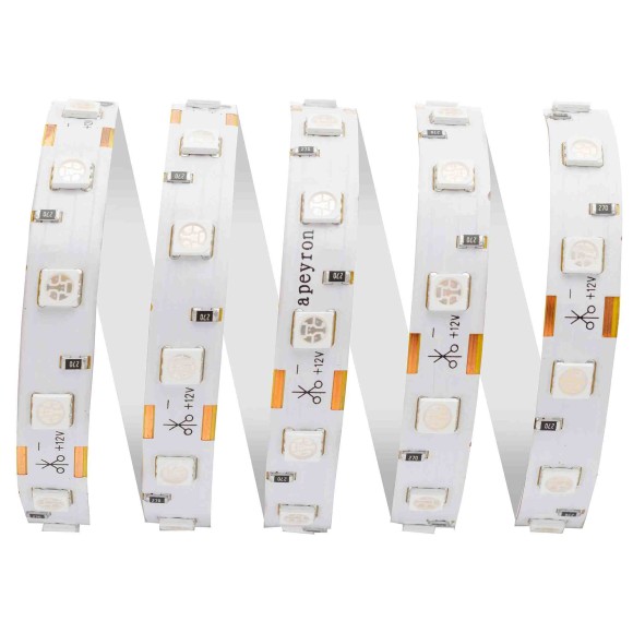 Светодиодная лента Apeyron 12В СТ 14,4Вт/м smd5050 60д/м IP20 5м зеленая 00-49