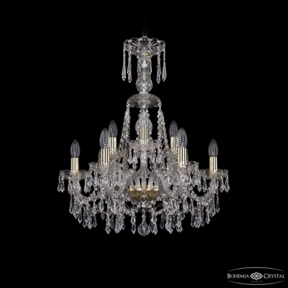Подвесная люстра Bohemia Ivele Crystal 1403/6+3/195/XL-65 G