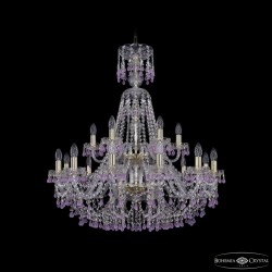 Подвесная люстра Bohemia Ivele Crystal 1410/12+6/300/XL-95/2d G V7010