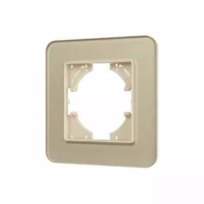 Рамка стеклянная на 1 пост Arlight FRM-OMALI-SFGS-1-GD 049679