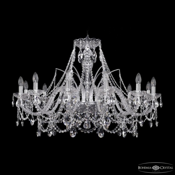 Подвесная люстра Bohemia Ivele Crystal 1411/12/360 Ni