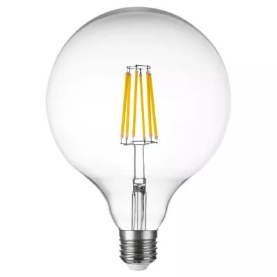 Лампа светодиодная филаментная Lightstar LED Filament E27 10W 4000K груша прозрачная 933204
