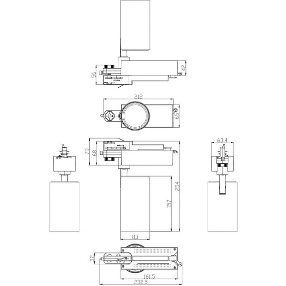 Трековый светильник ЭРА SТR-30-36-40K-W30 Б0049754