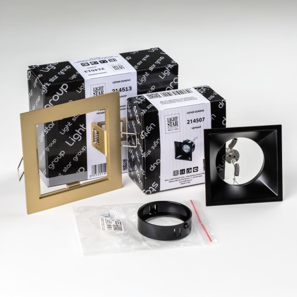 Встраиваемый светильник Lightstar Domino (214513+214507+214007) D51307BMOD