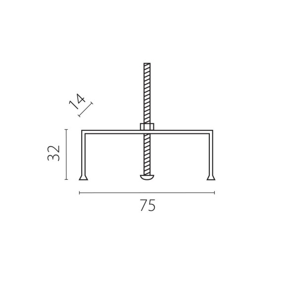 Фиксирующая скоба для встраиваемого шинопровода 5030xx-R Quattro Lightstar 503000-R