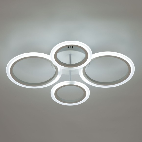 Потолочная светодиодная люстра с пультом управления De Markt Мадлен 424013404