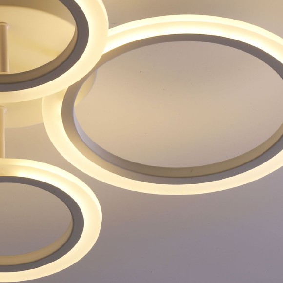 Потолочная светодиодная люстра с пультом управления De Markt Мадлен 424013404